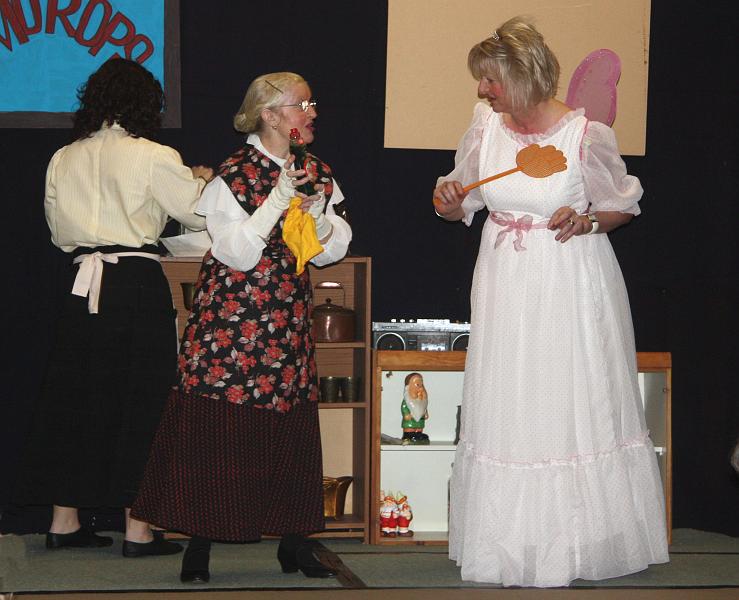GG & Fairy.jpg - Amy dusts while Grandma Gumdrop sells the upgraded liquid Fairy Dust to the Secret Fairy.